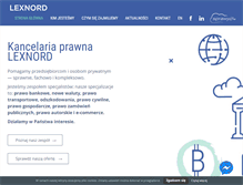 Tablet Screenshot of lexnord.com